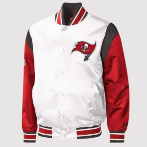 Tampa Bay Buccaneers Throwback Warm Up Pitch Varsity Jacket