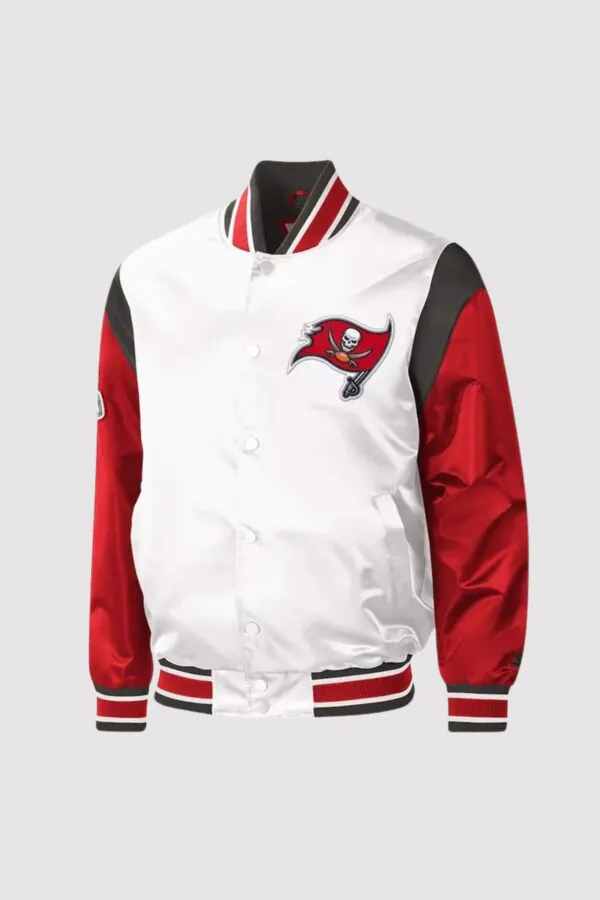 Tampa Bay Buccaneers Throwback Warm Up Pitch Varsity Jacket