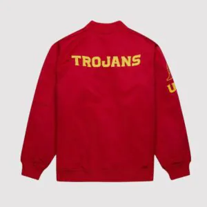 USC Trojans Cardinal SC Interlock Lightweight Full Zip Red Jacket