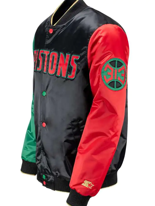 Men Detroit Pistons Varsity Jacket