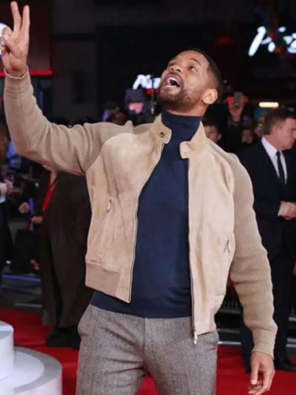 Will Smith Focus Movie Event Suede Leather Jacket