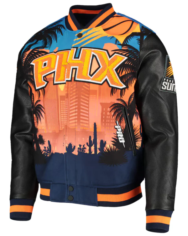 Phoenix Suns Team Remix Varsity Full-Zip Jacket