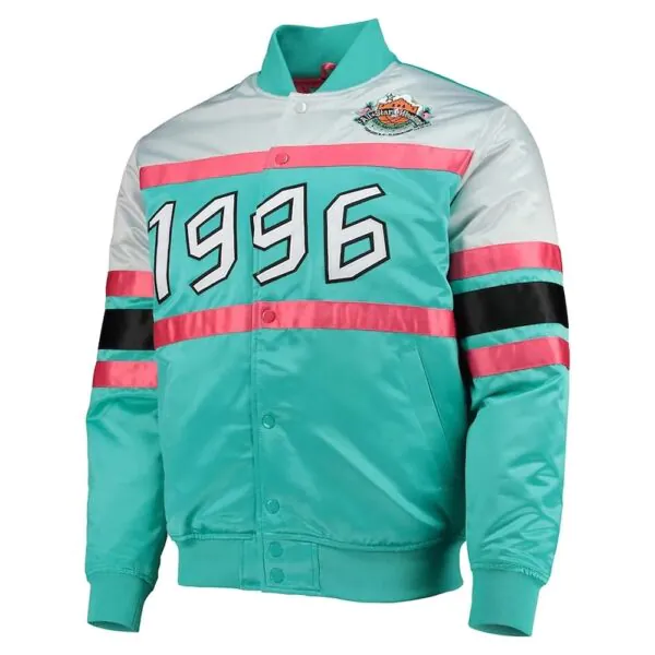 NBA Weekend 1996 Hardwood Classics Teal Satin Jacket