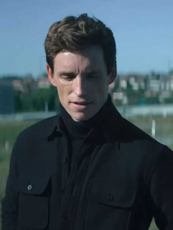 Eddie Redmayne The Day of the Jackal Black Jacket