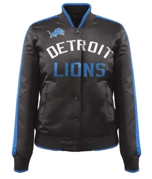 Detroit Lions Show Time Satin Jacket