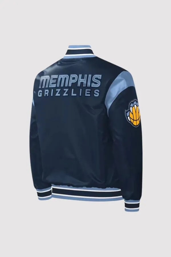 Memphis Grizzlies Force Play Varsity Satin Jacket