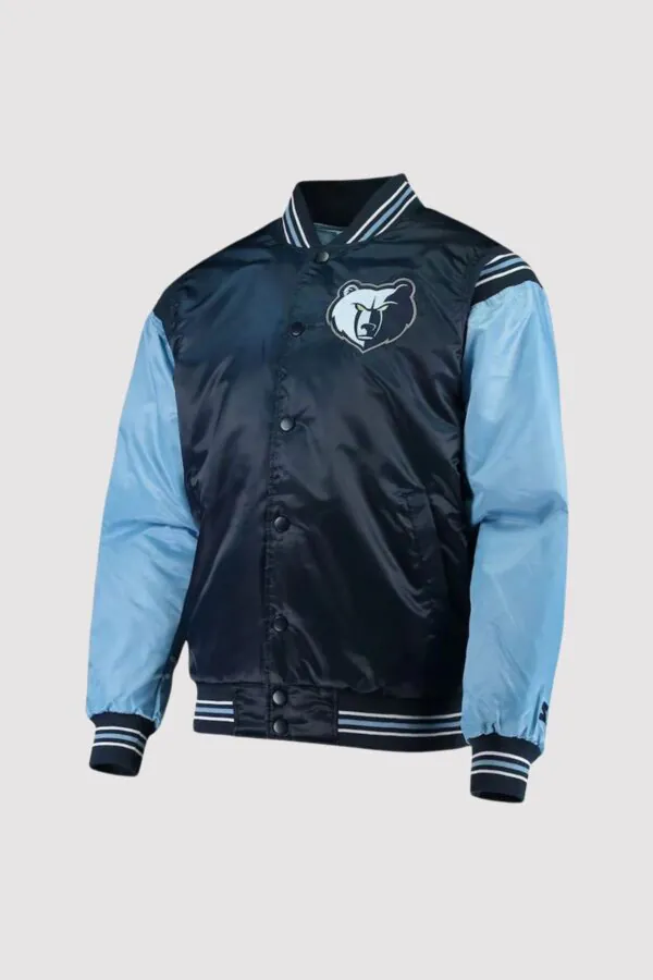 Memphis Grizzlies The Enforcer Satin Varsity Jacket