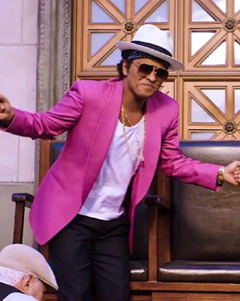 Bruno Mars Pink Blazer