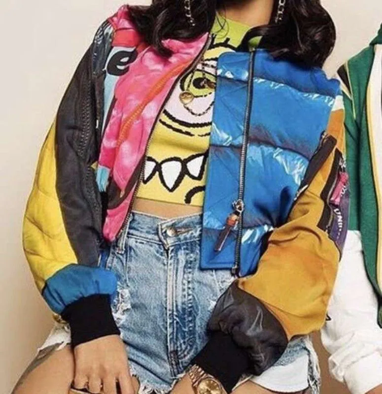 Cardi B Finesse Printed Bomber Jacket