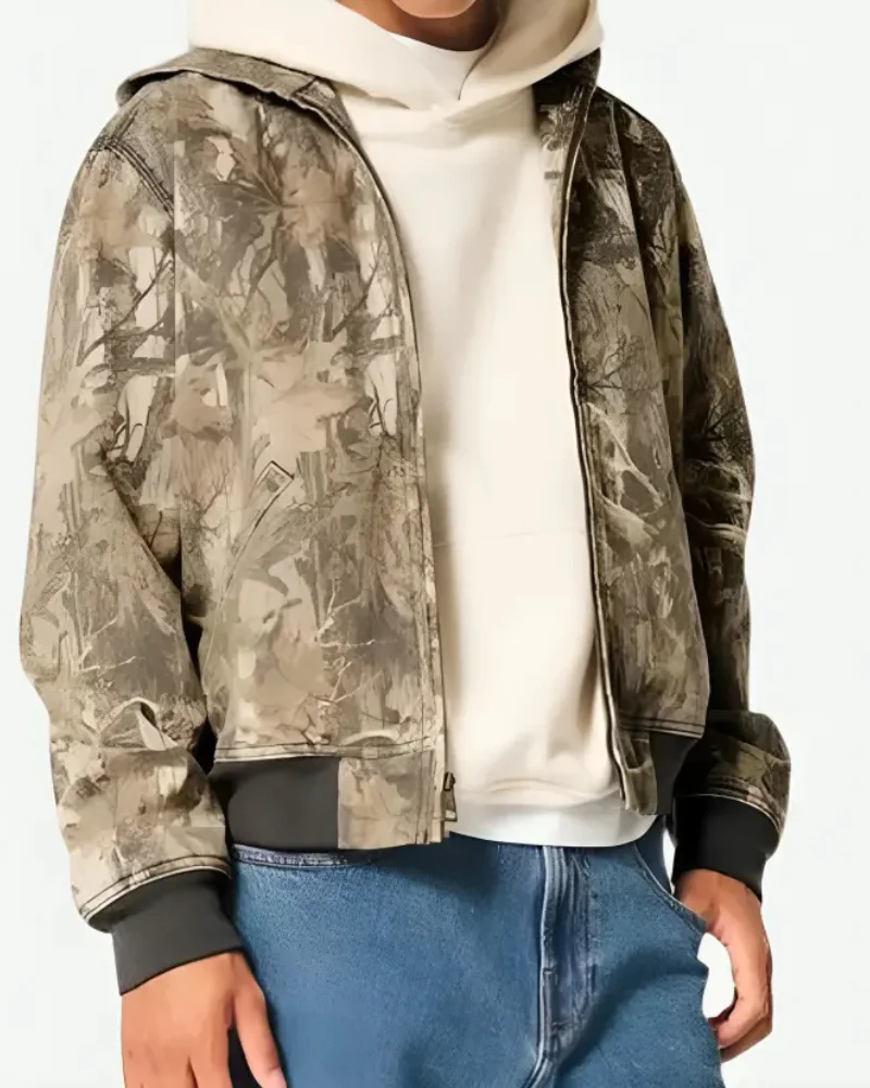 Hollister Camo Hooded Jacket