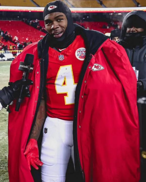 Kansas City Chiefs Sideline Cape Coat