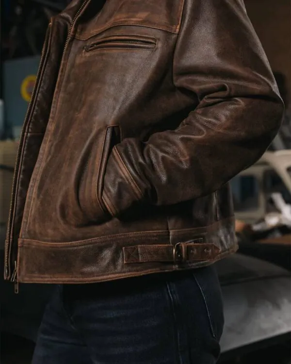 Mutimer Brown Leather Jacket