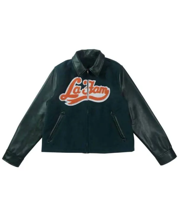 La Fam Red Varsity Jacket