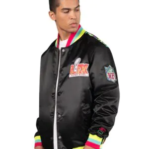 Super Bowl LIX Starter x MSX by Michael Strahan Ragtime Full-Snap Satin Jacket