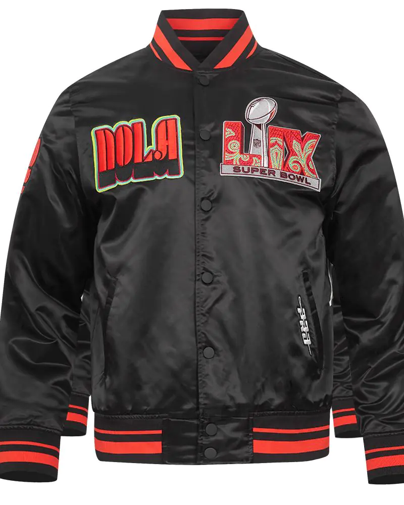 NFL Super Bowl 59 Men’s Rib Sublimated Satin Jacket