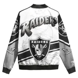 Men’s Chalk Line Black Las Vegas Raiders Fanimation Satin Full-Snap Jacket