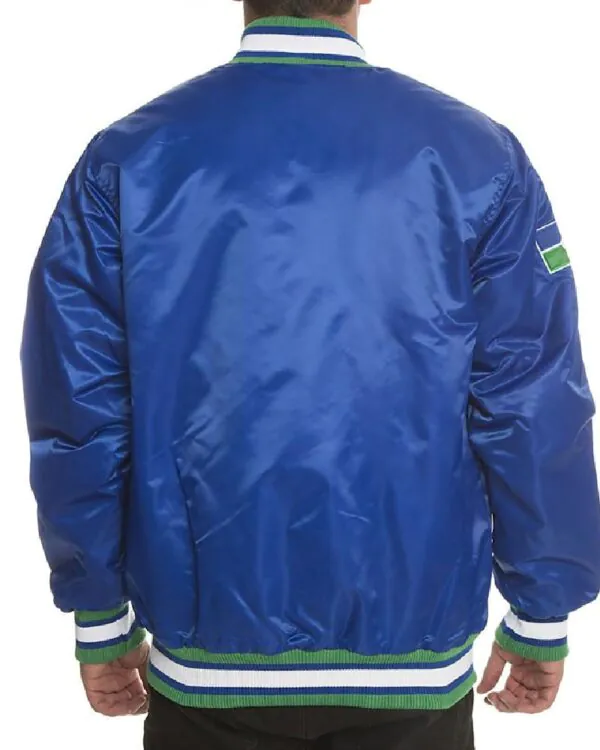 Black Label Seattle Seahawks Satin Jacket
