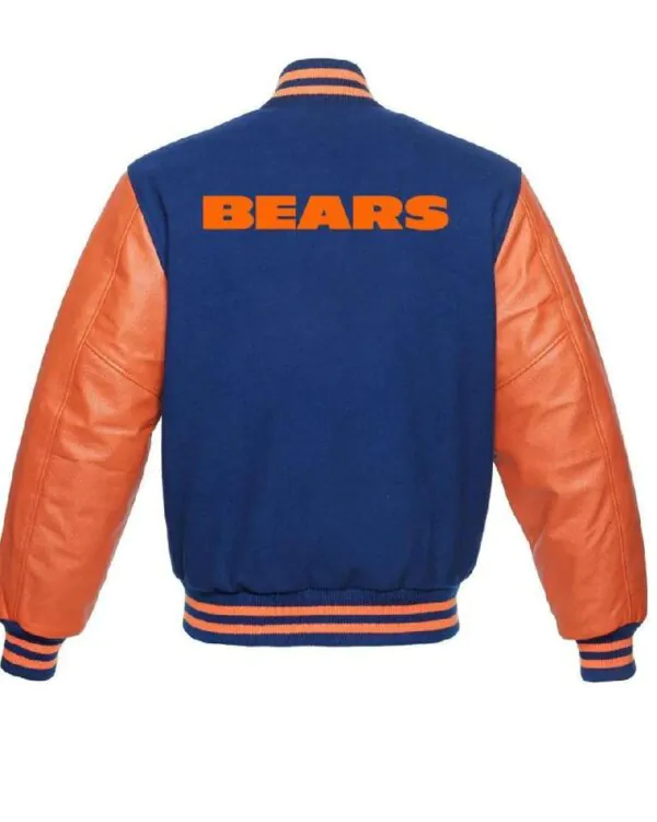 Chicago Bears NFL Varsity Orange and Blue Jacket