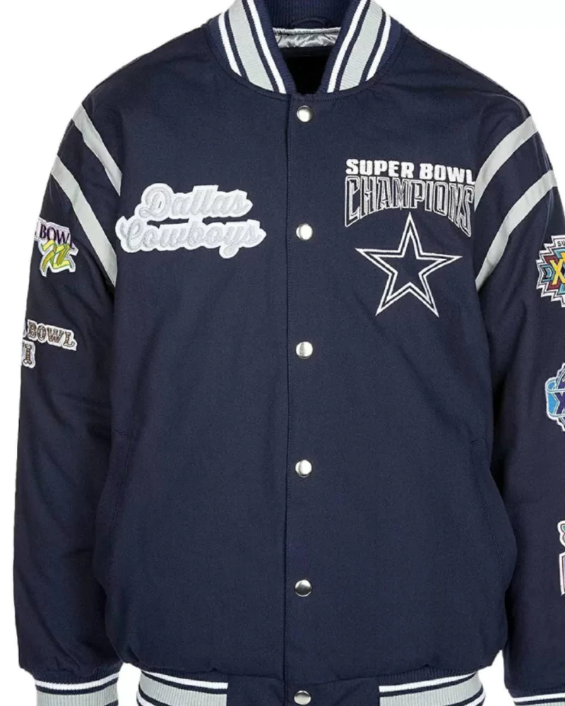 Dallas Cowboys Super Bowl 5 Time Champions Jacket