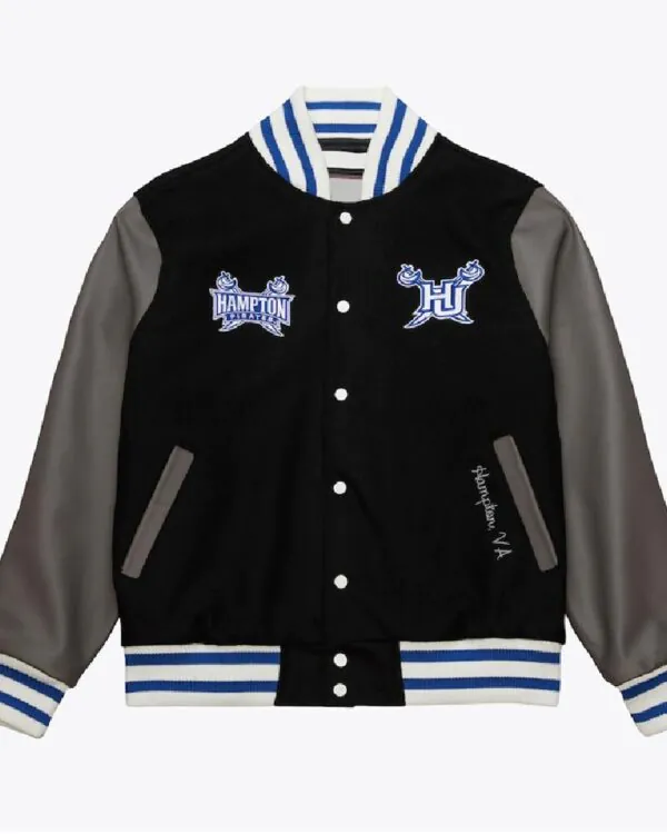 Hampton Pirates Homecoming Black Varsity Jacket