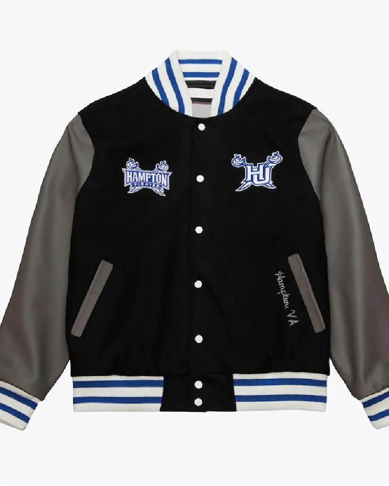 Hampton Pirates Homecoming Black Varsity Jacket