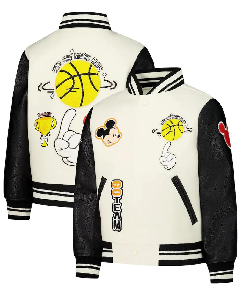 Mickey Mouse Basketball Varsity Jacket