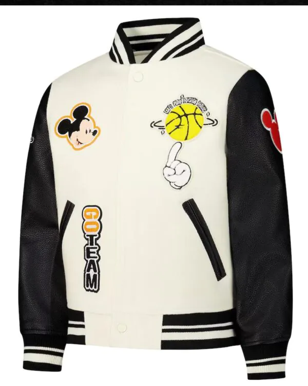 Mickey Mouse Basketball Varsity Jacket