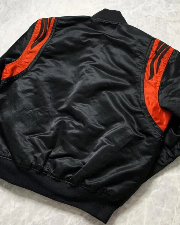 NFL Black/white Bengals Satin Jacket