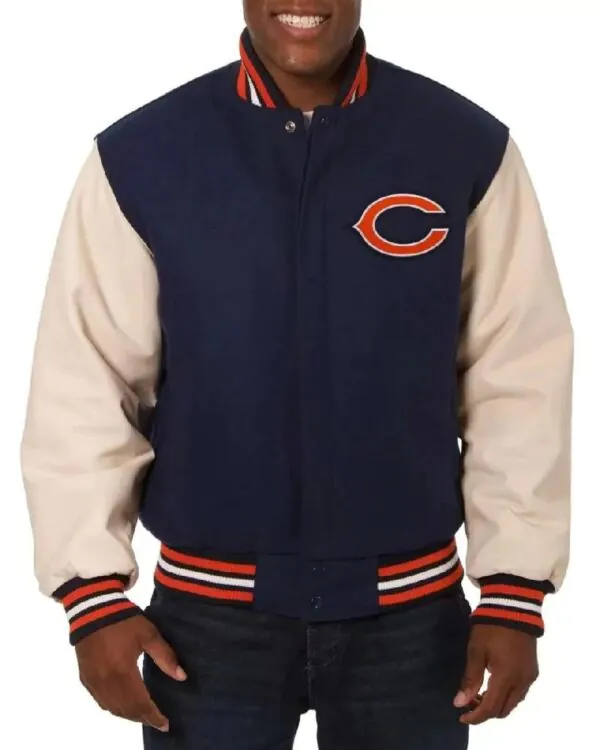 NFL Chicago Bears Varsity Navy Blue Jacket