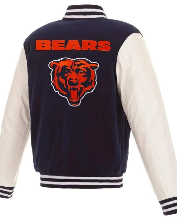 NFL Chicago Bears Varsity Navy and White Jacket