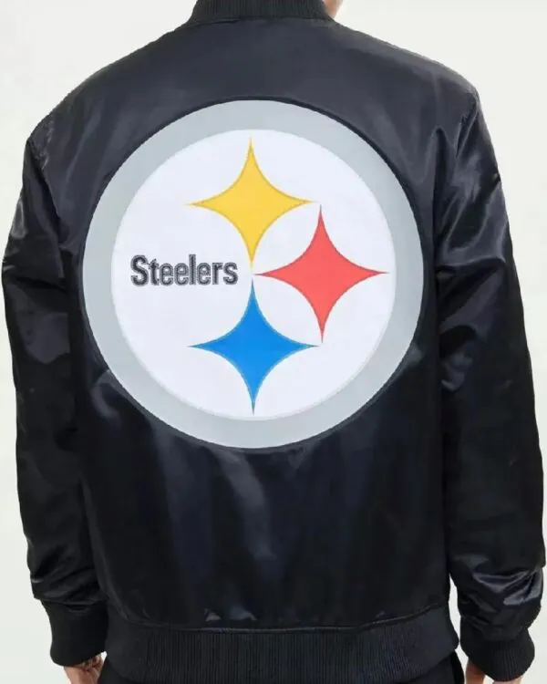 Pittsburgh Steelers NFL Black Satin Jacket