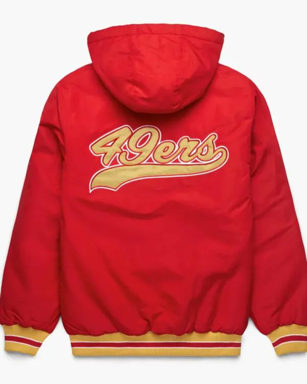 San Francisco 49ers Red Hooded Jacket