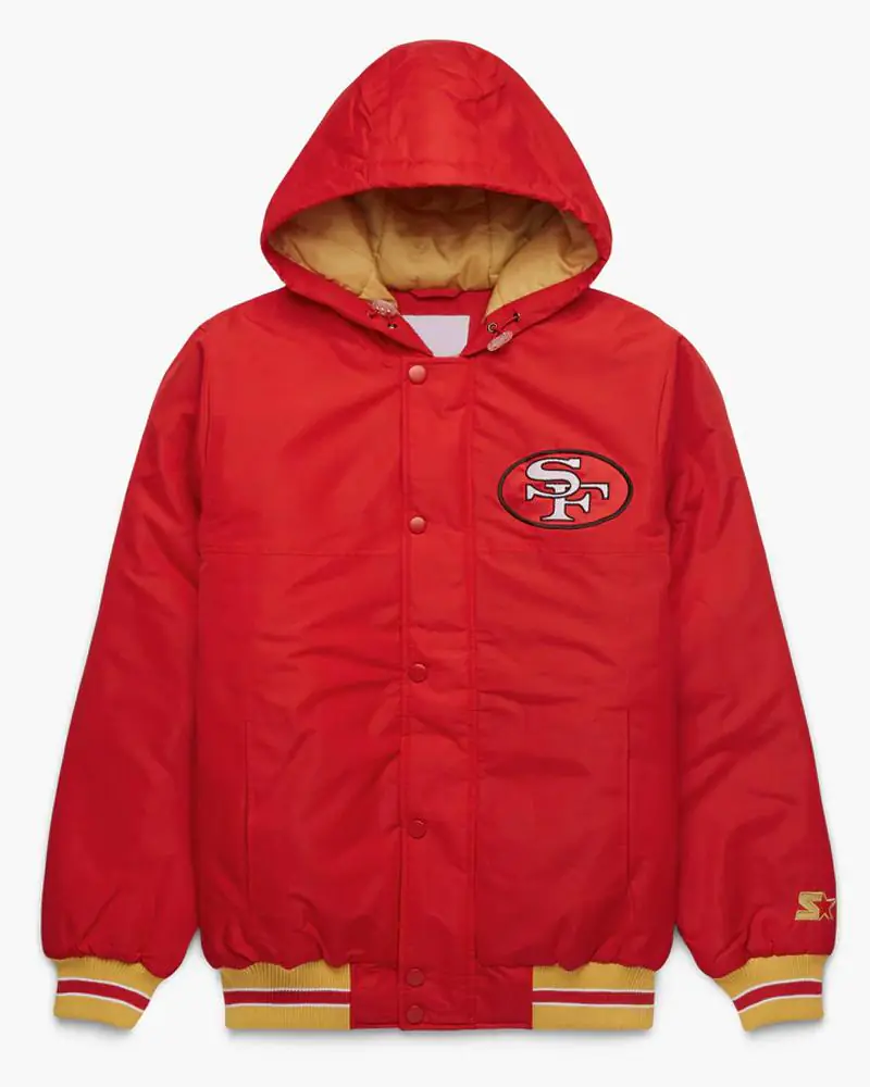 San Francisco 49ers Red Hooded Jacket