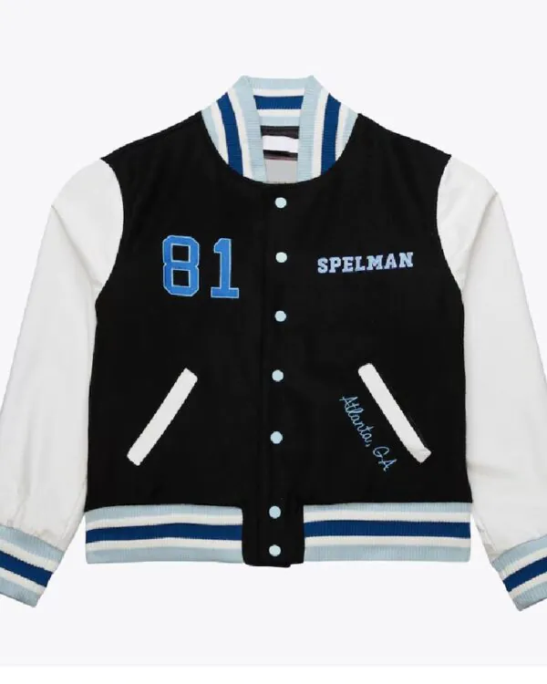 Spelman College Jaguars Homecoming Black Varsity Jacket