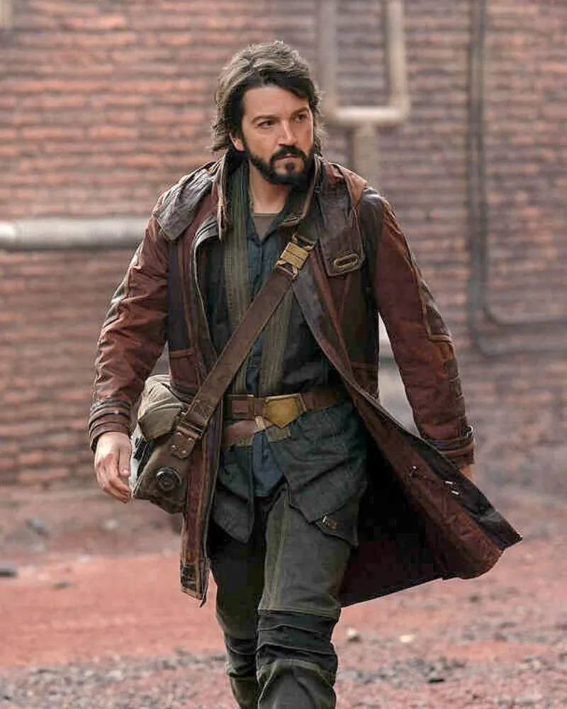 Andor Diego Luna Leather Coat